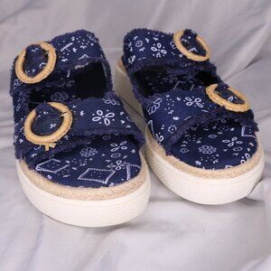 Rocket Dog Bandana Print Slides Summer Sandals Boho Beachy Size 8